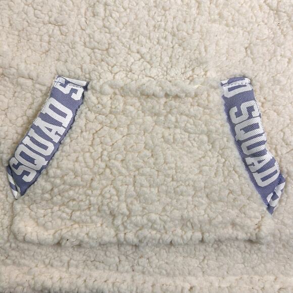 NWT Chance or Fate Sherpa Hoodie Kids Medium 1/4 Zip Snow Peak White Squad - Picture 4 of 9